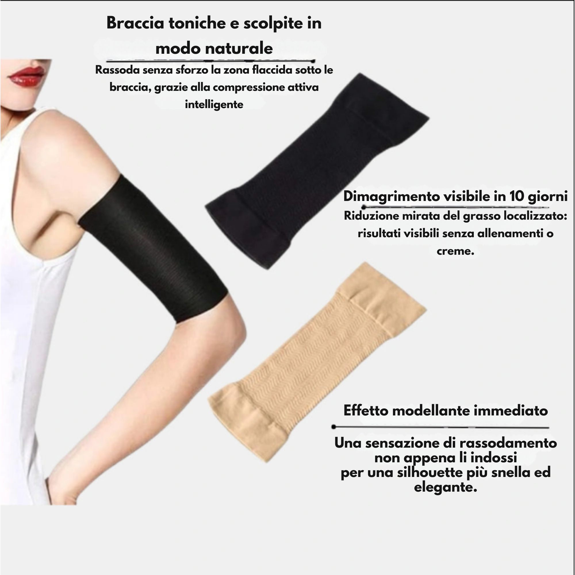 FittaBella 3D Sculpting Sleeves - Niente più braccia flaccide